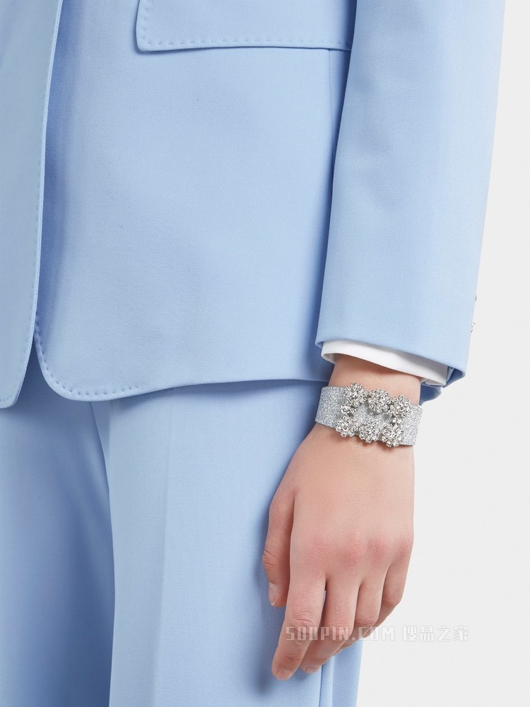 Flower Strass Buckle 手镯 彩色