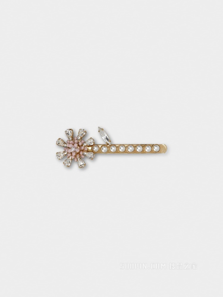 Vivier Blossom 发卡 金色