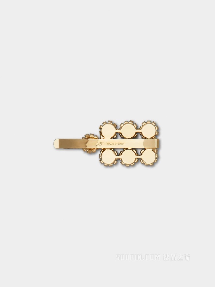 Flower Strass 花钻金属发卡 金色