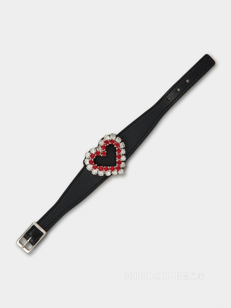 Love Strass皮革项圈 彩色