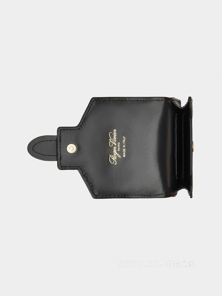 Broche Vivier 凡尔赛钻扣手机包 黑色