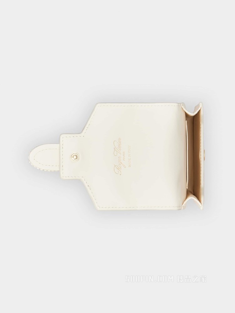 Broche Vivier 凡尔赛钻扣手机包 奶油色