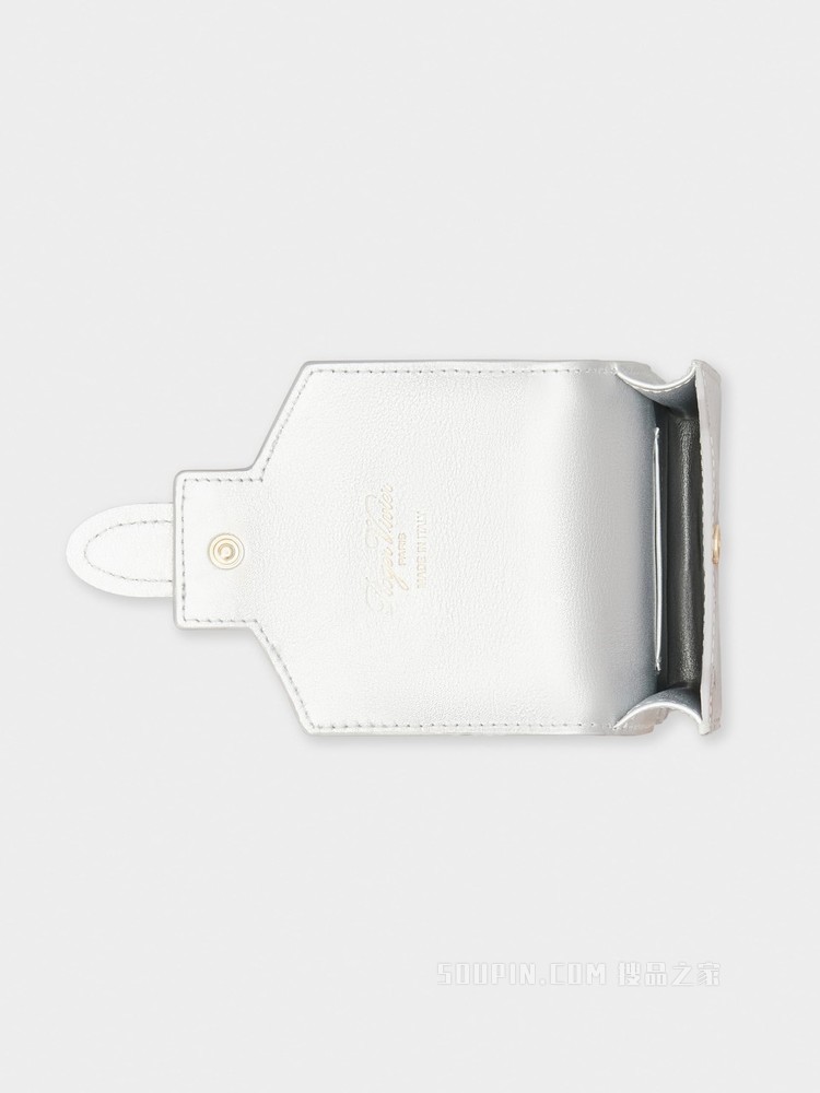 Broche Vivier 凡尔赛钻扣手机包 银色