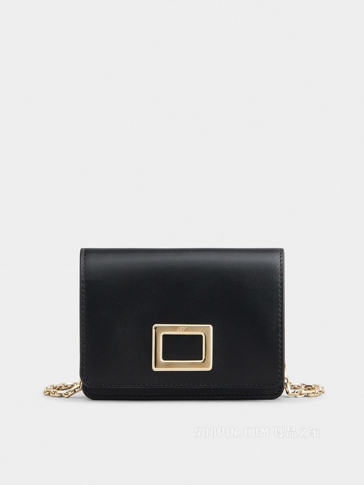 Très Vivier Belty 牛皮迷你钱包 黑色