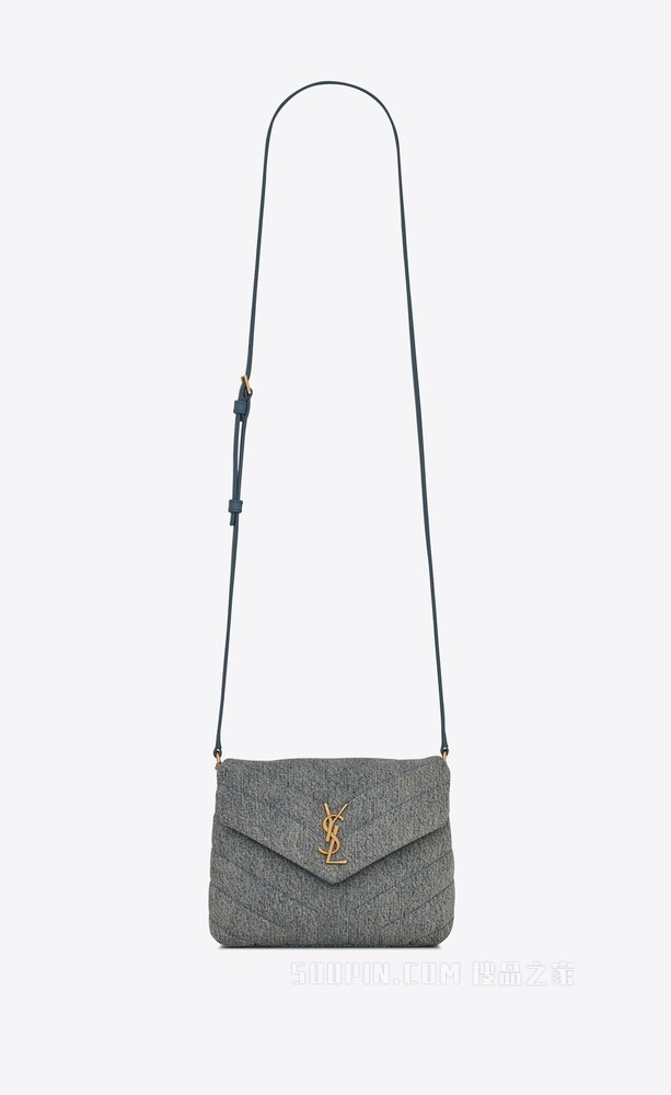 LOULOU“Y”型matelassé牛仔布和光滑皮革手袋