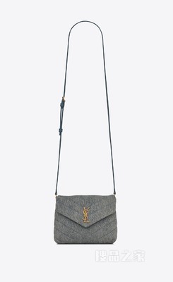 LOULOU“Y”型matelassé牛仔布和光滑皮革手袋