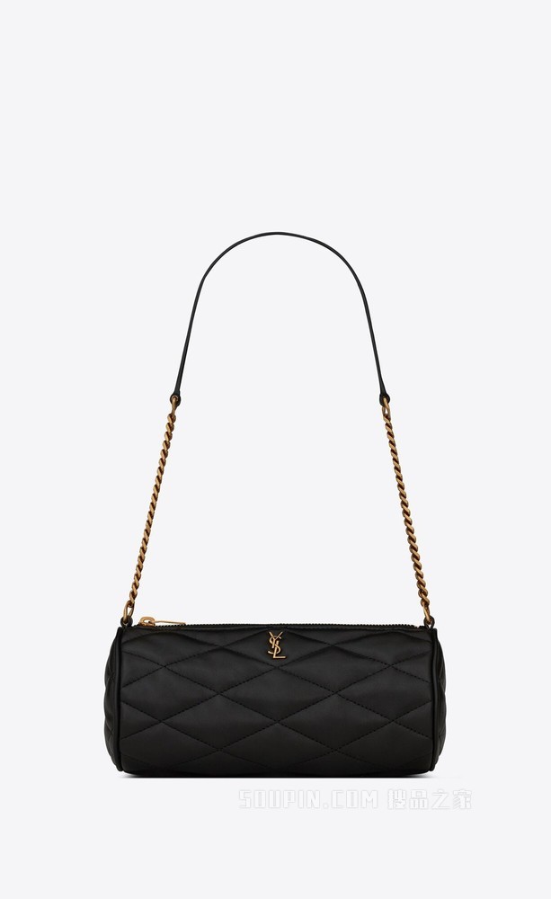 SADE迷你绗缝羊皮革圆管手袋