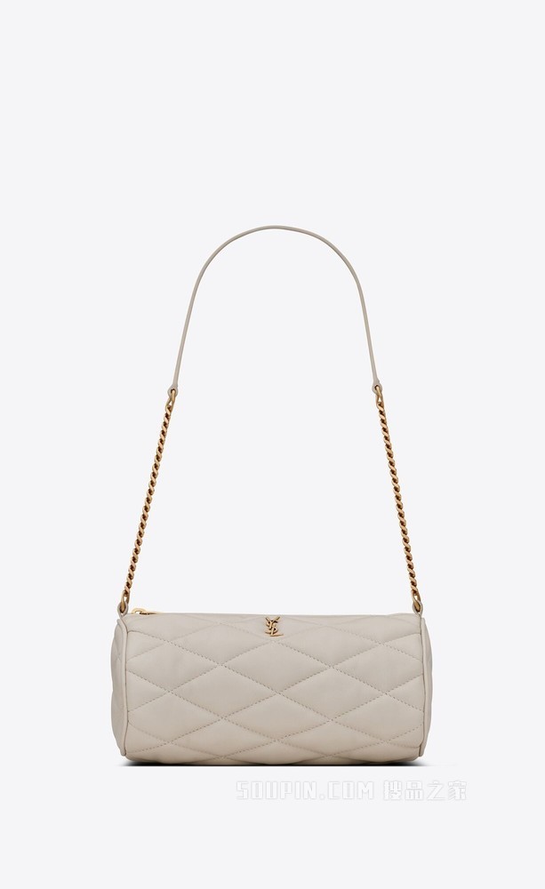 SADE迷你绗缝羊皮革圆管手袋