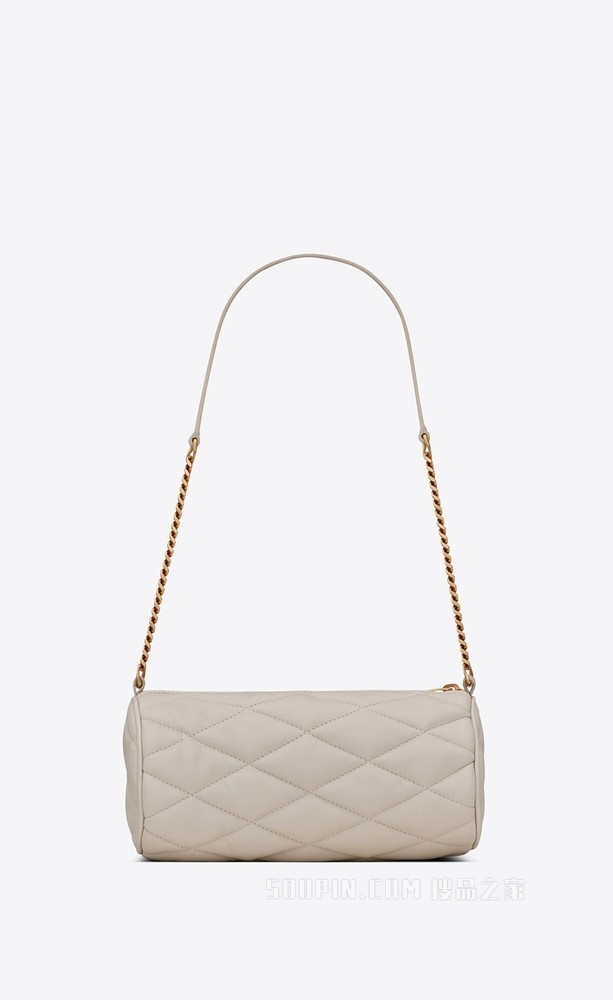 SADE迷你绗缝羊皮革圆管手袋