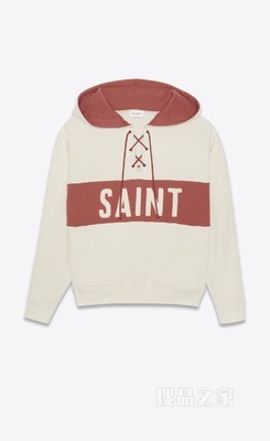 Saint Laurent系带连帽衫