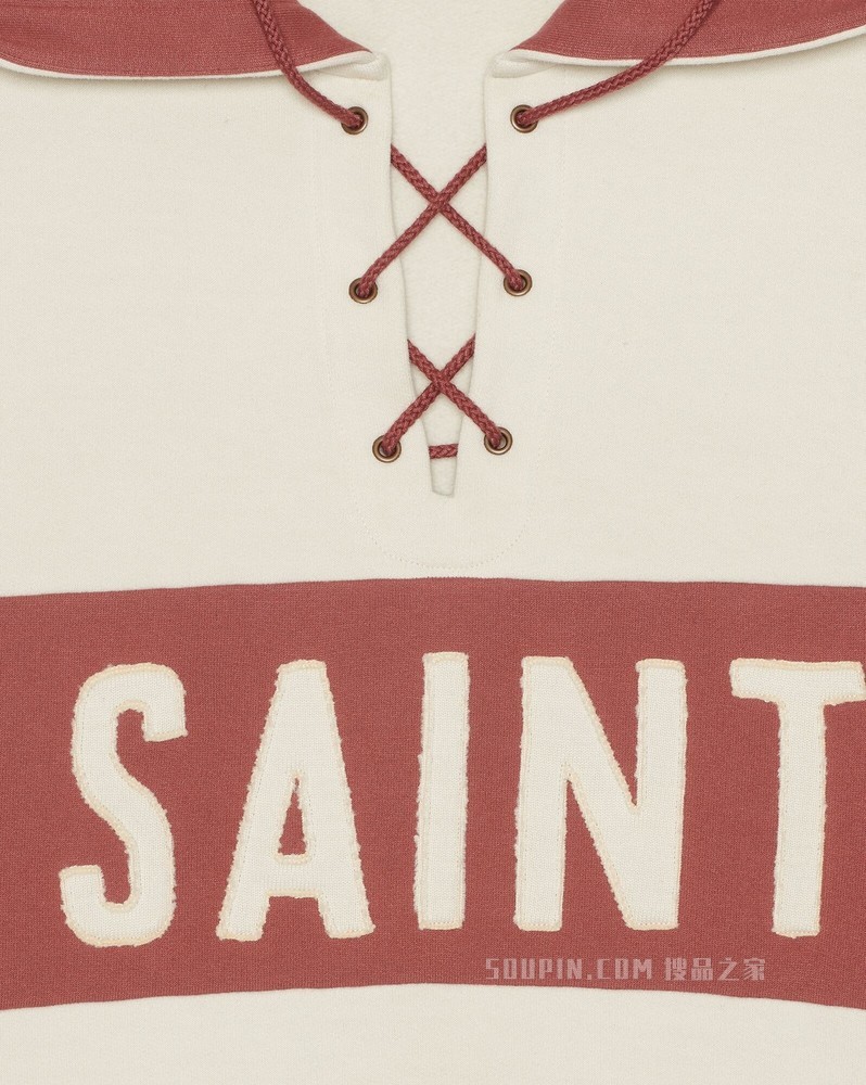 Saint Laurent系带连帽衫