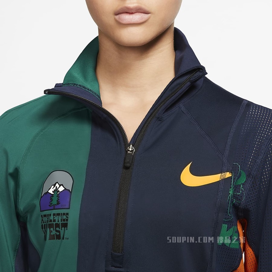 Nike x Sacai 女子半长拉链开襟上衣