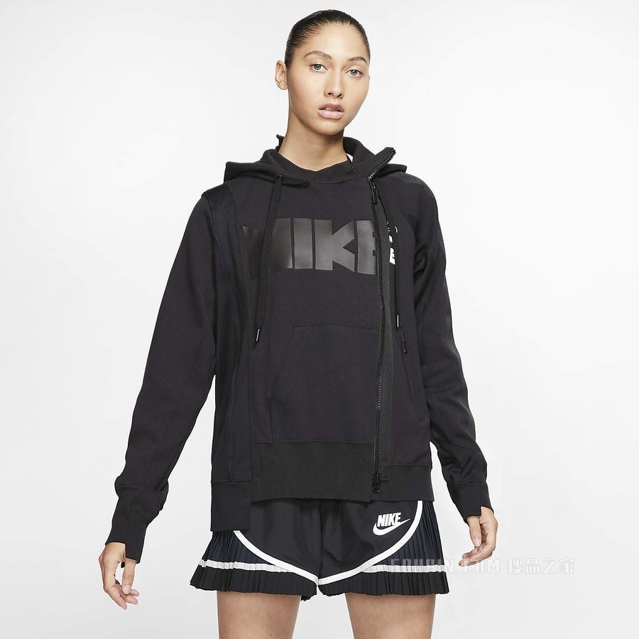 Nike x Sacai 女子双拉链连帽衫