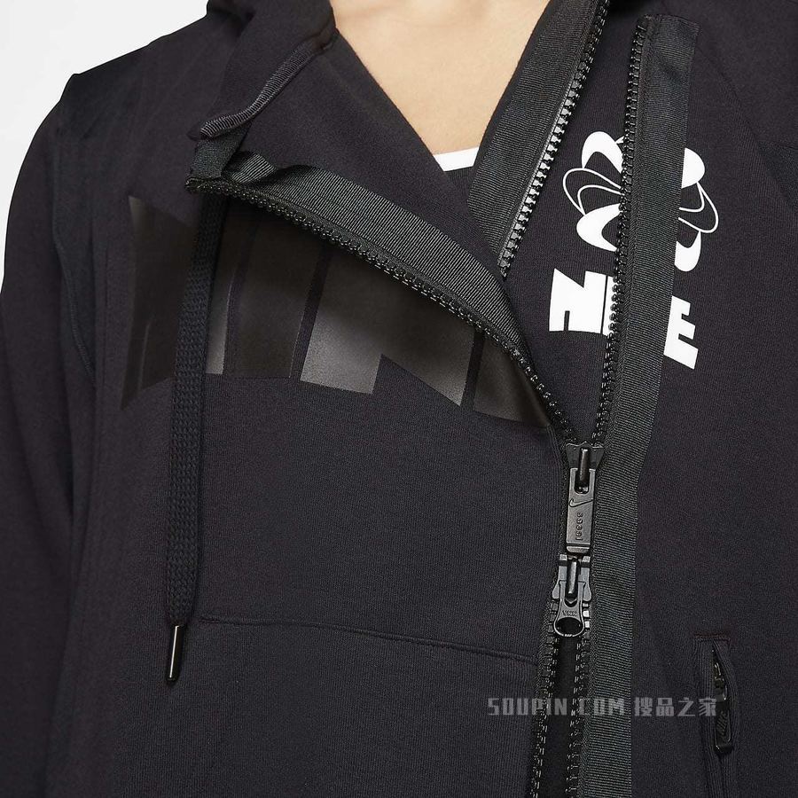 Nike x Sacai 女子双拉链连帽衫