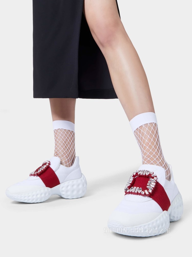 Viv' Run Moonlight 钻扣织物运动鞋 彩色