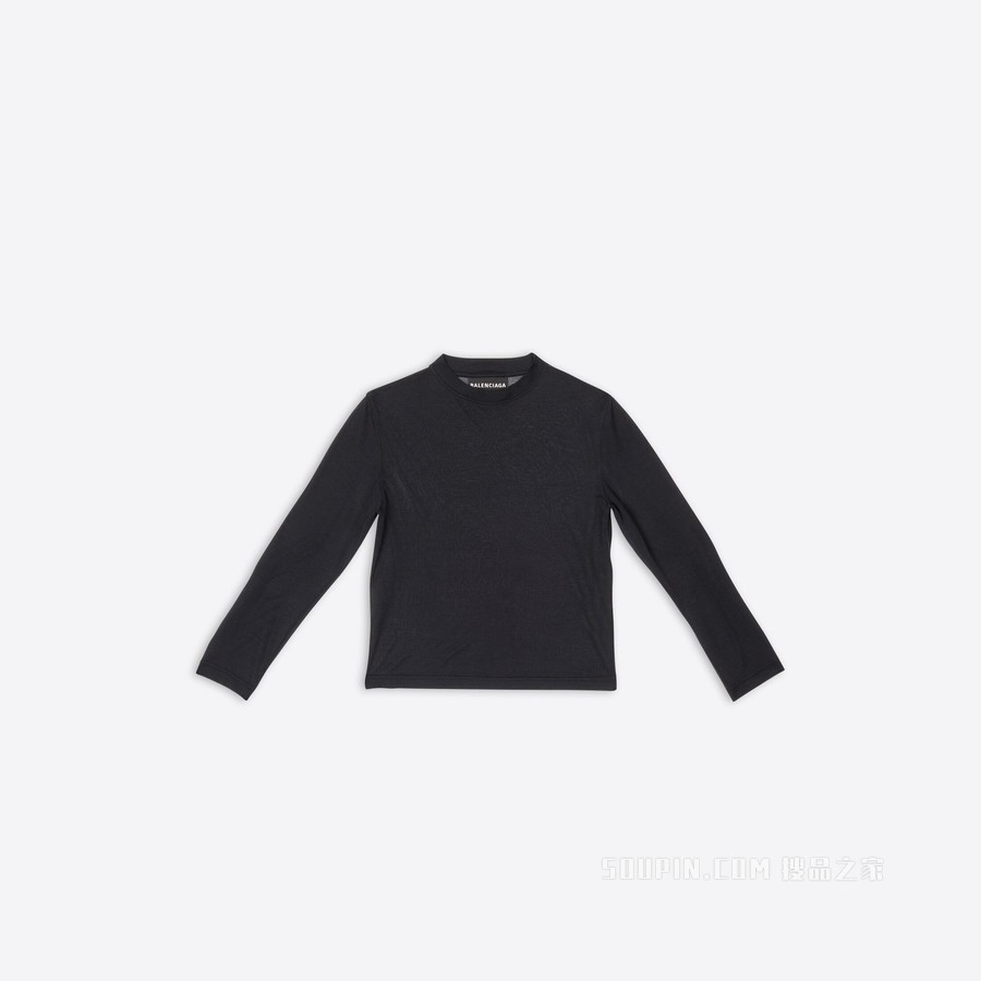 BALENCIAGA TAB合身长袖T恤