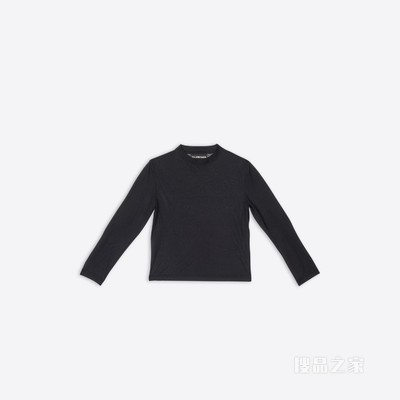BALENCIAGA TAB合身长袖T恤