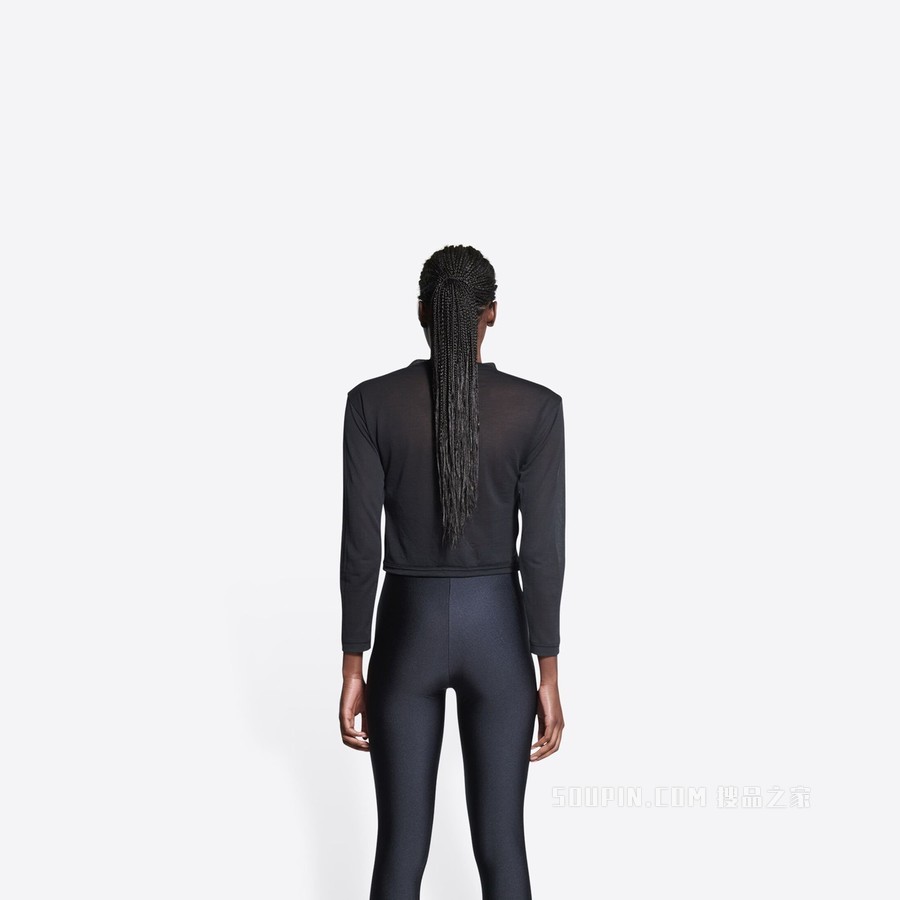 BALENCIAGA TAB合身长袖T恤