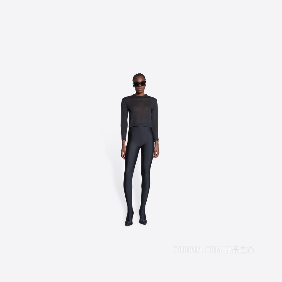 BALENCIAGA TAB合身长袖T恤
