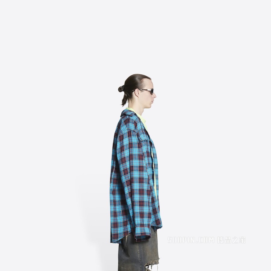 TROMPE L'ŒIL廓形衬衫