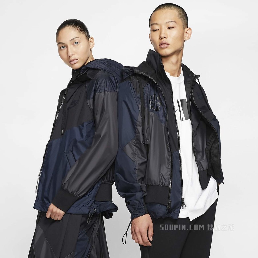 Nike x Sacai 女子连帽夹克