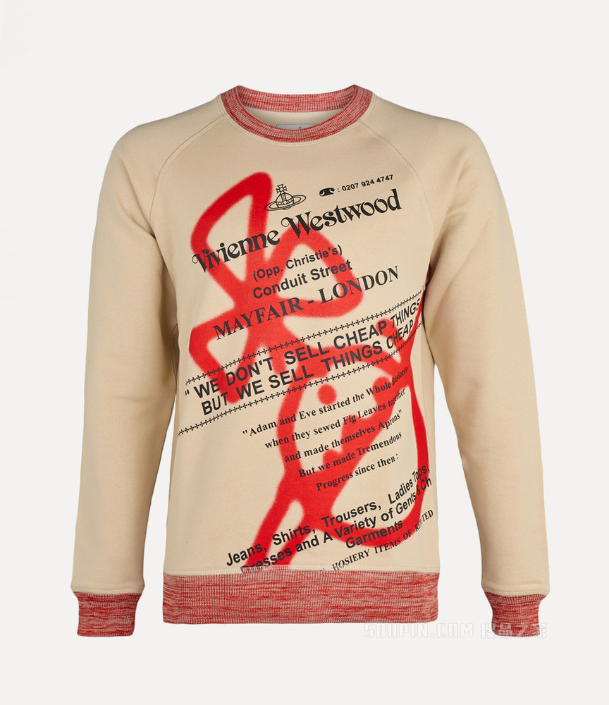 Vivienne Westwood｜SWEATSHIRTS (RAGLAN SWEATSHIRT (3I010 Raglan Sweatshirt in CADET | Vivienne Westwood®