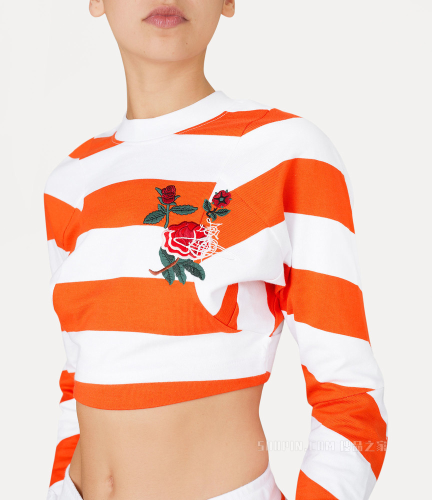 Cropped Pourpoint Sweatshirt