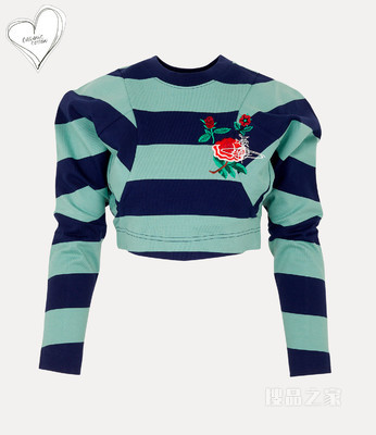 Cropped Pourpoint Sweatshirt