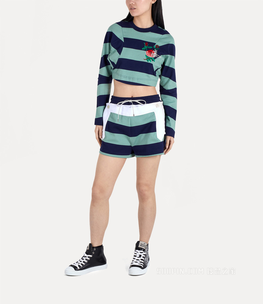 Cropped Pourpoint Sweatshirt