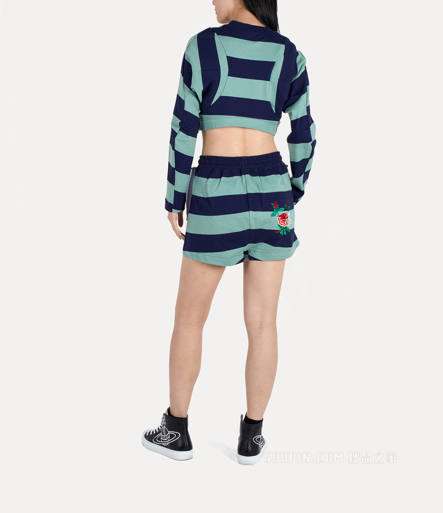 Cropped Pourpoint Sweatshirt