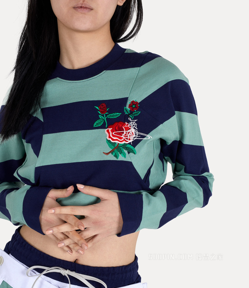 Cropped Pourpoint Sweatshirt