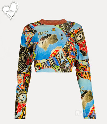 Cropped Pourpoint Sweatshirt