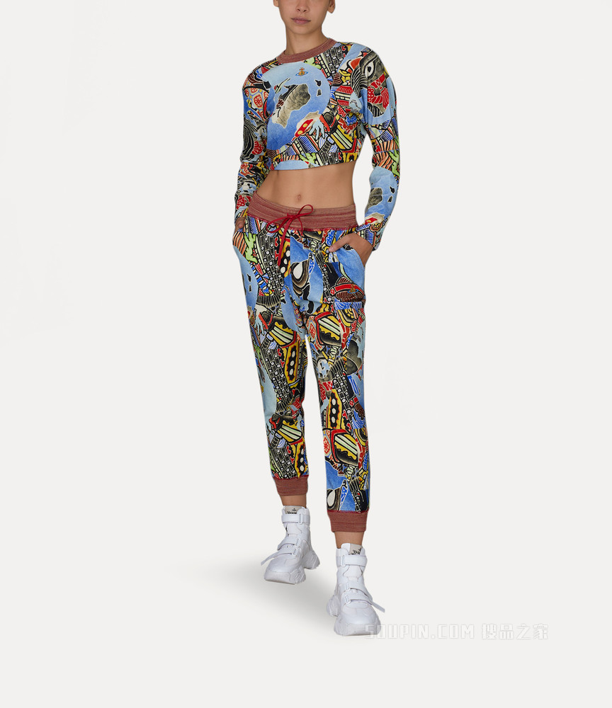Cropped Pourpoint Sweatshirt