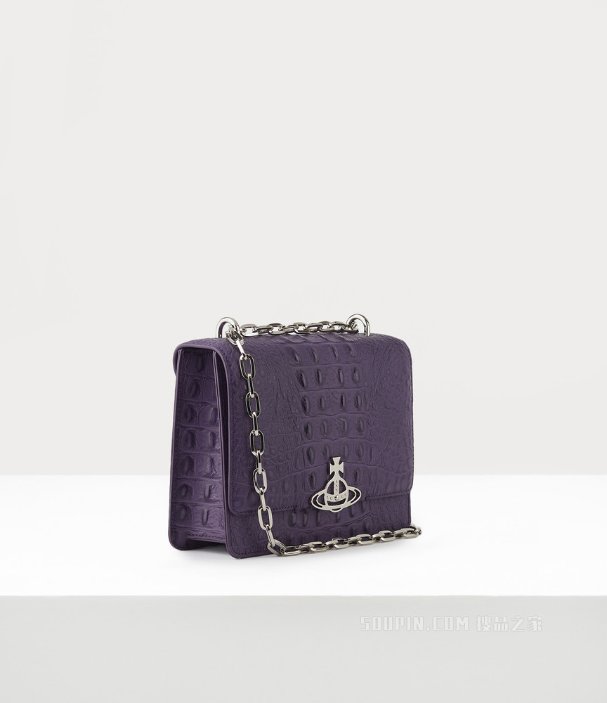 Debbie Medium Bag With Flap Purple