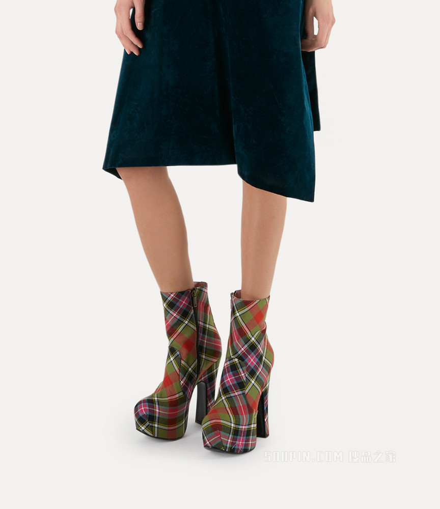 Elevated Boot Tartan