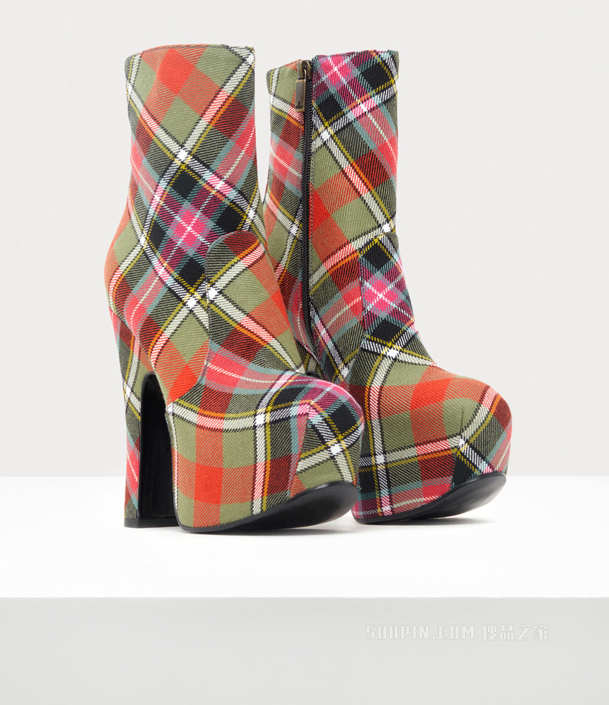 Elevated Boot Tartan