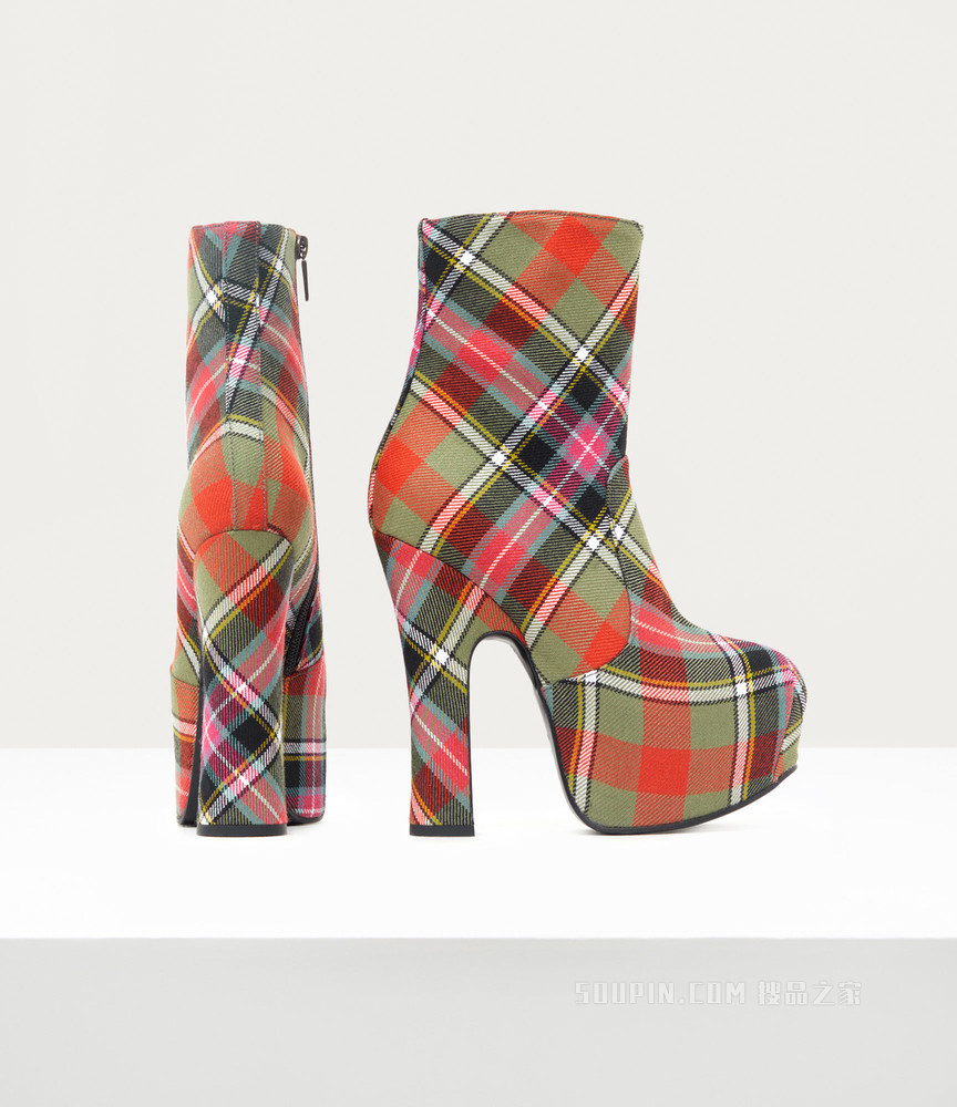 Elevated Boot Tartan