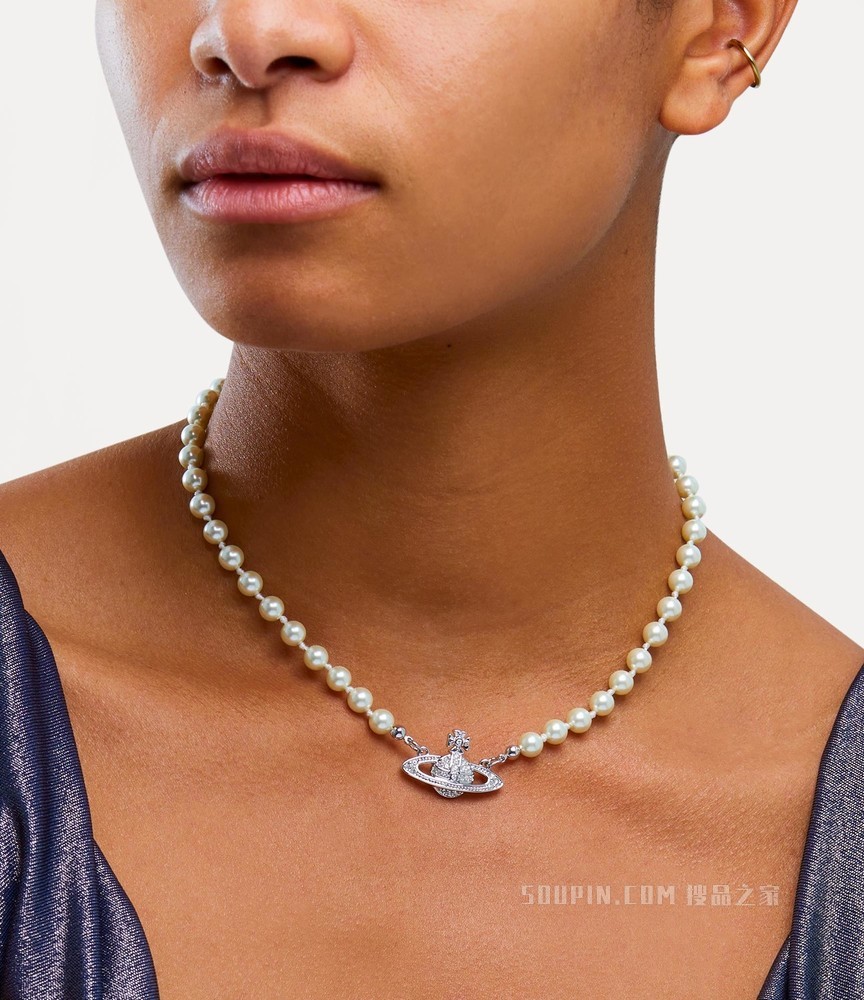 Vivienne Westwood】Mini Bas Relief Choker 6303000602P131P131-搜品之家