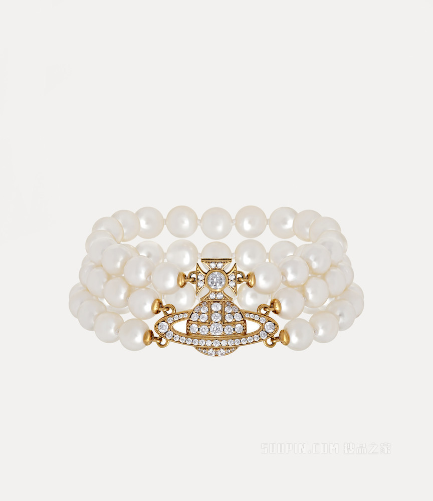 【Vivienne Westwood】Graziella Three Row ブレスレット Vivienne Westwood Gold GRAZIELLA Three Row Pearl Bracelet - Etsy