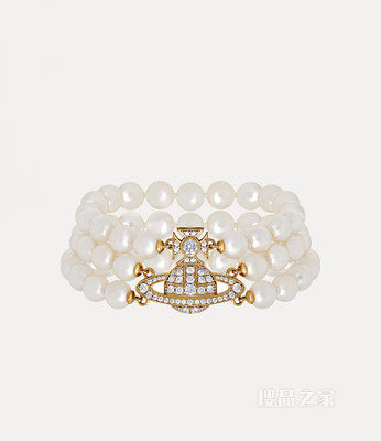 Graziella Three Row Pearl Bracelet