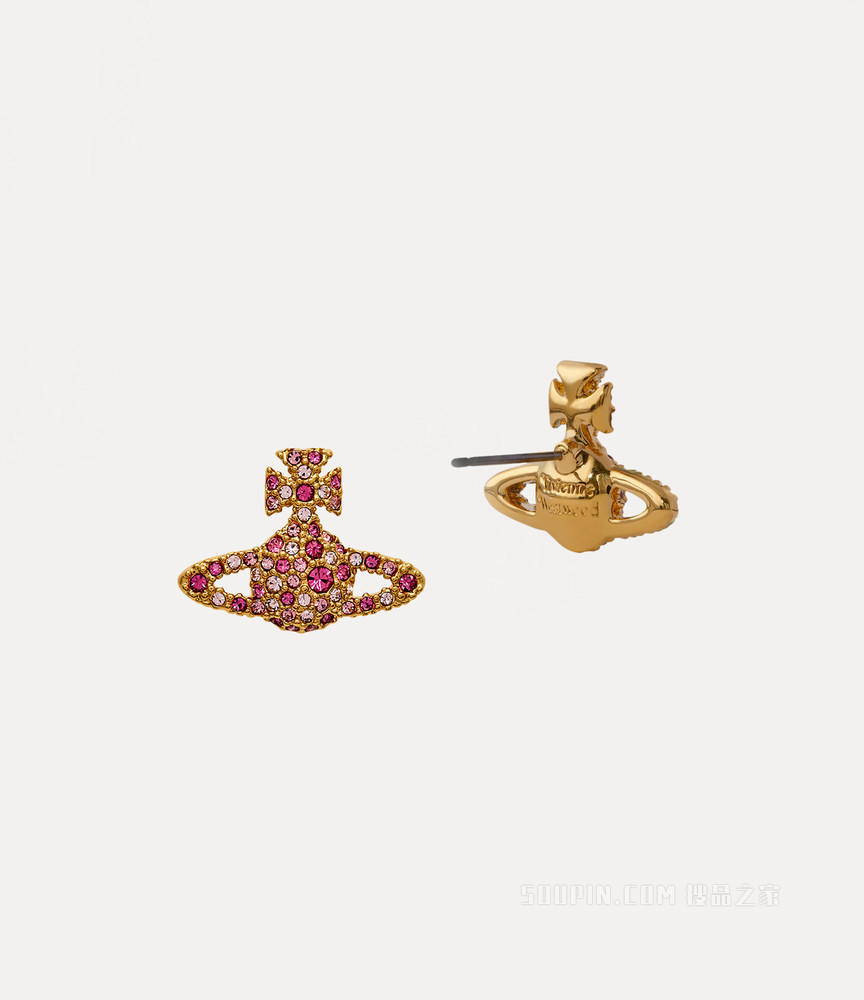 Grace Bas Relief Stud Earrings