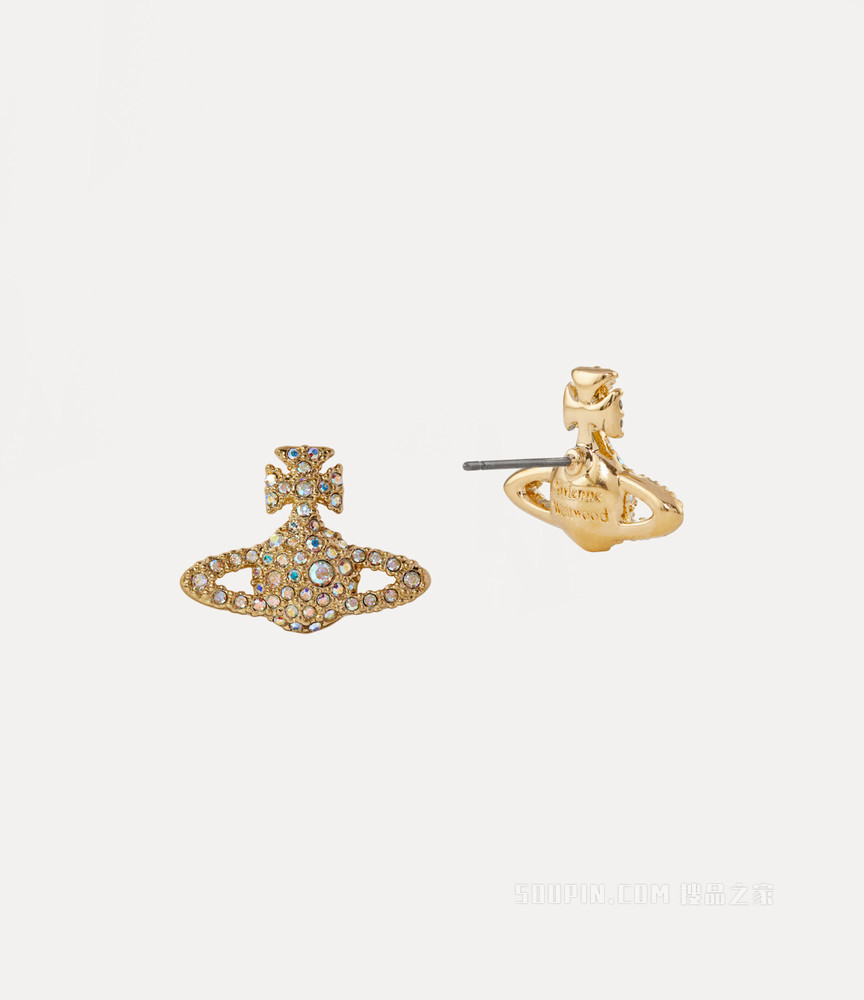 Grace Bas Relief Stud Earrings