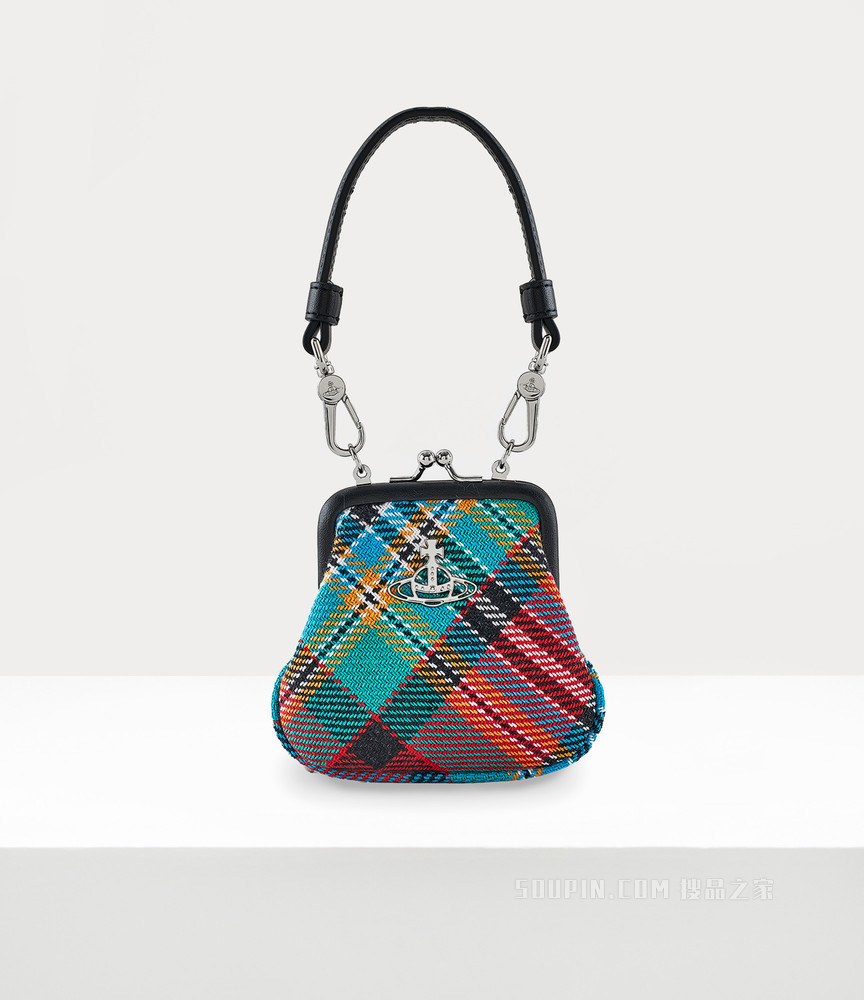 Theresa Purse Keyring Tartan