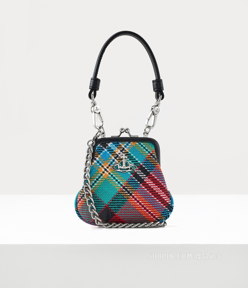 Theresa Purse Keyring Tartan