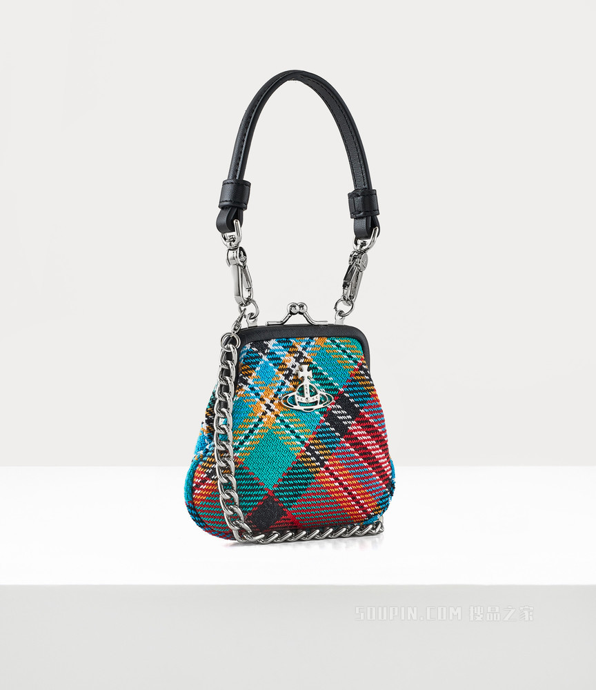 Theresa Purse Keyring Tartan