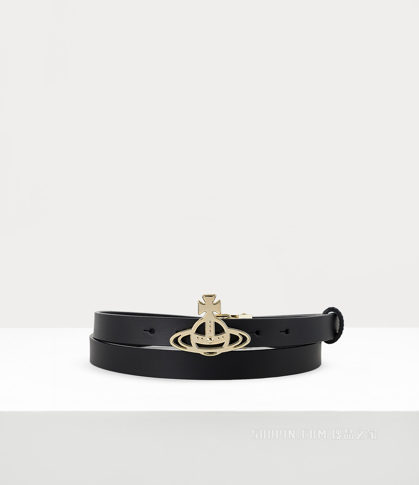Small Line Orb Buckle Belt