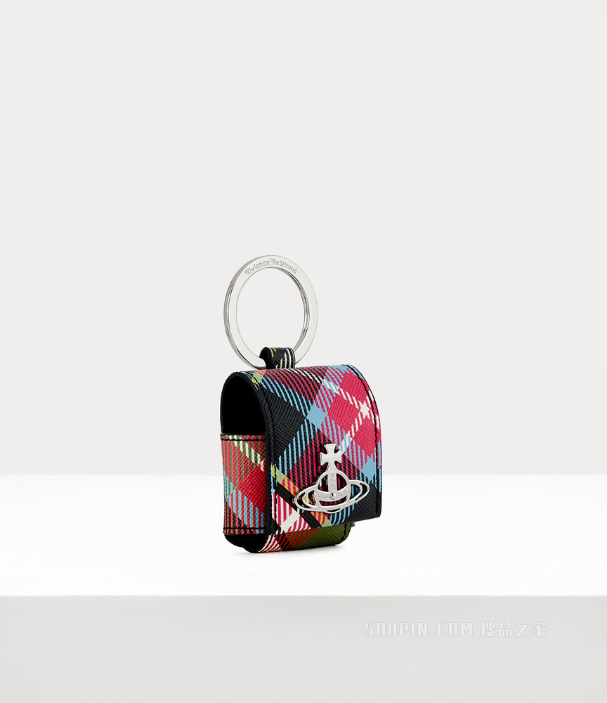 Derby Small Rounded Airpod Case Tartan