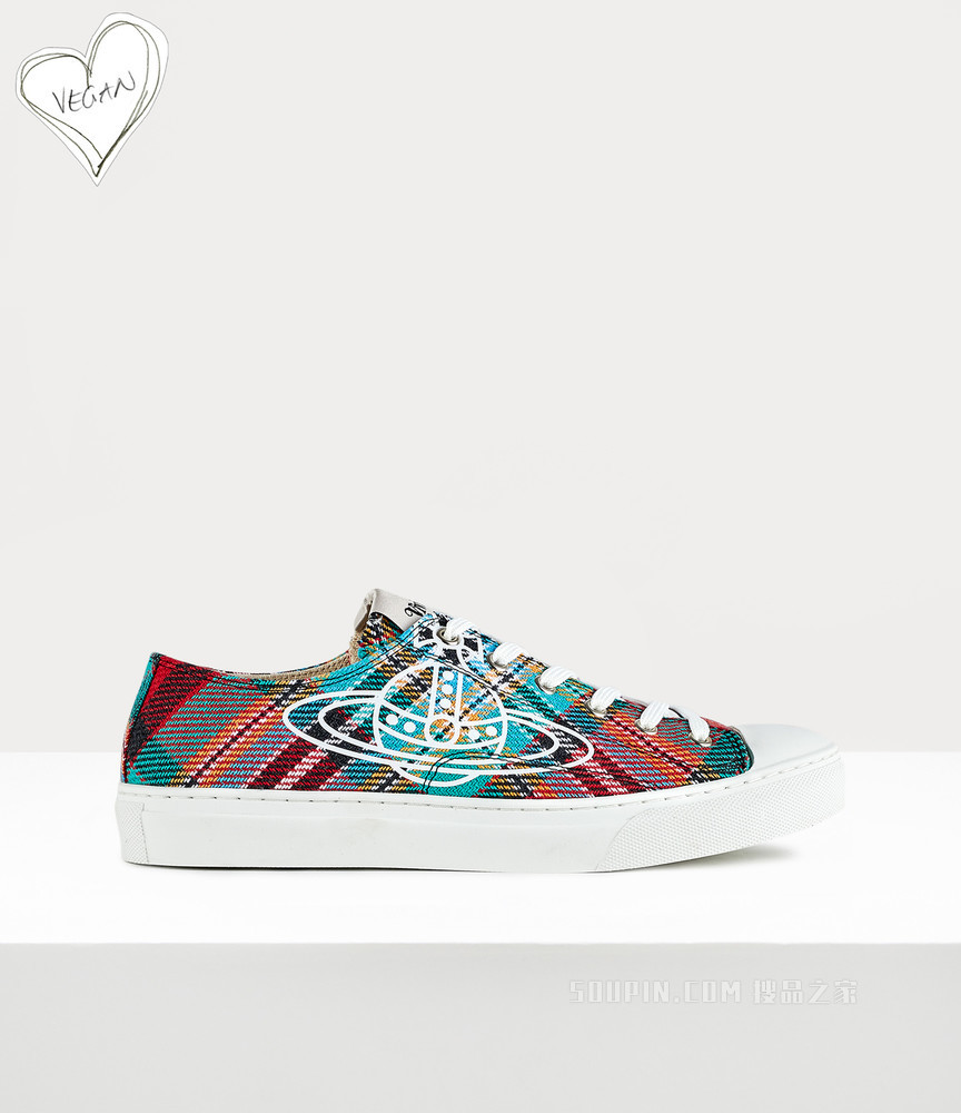 Plimsoll Low Top Tartan