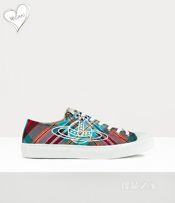 Plimsoll Low Top Tartan