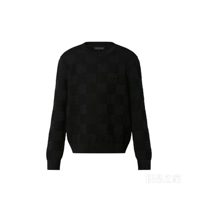 DAMIER 缝线圆领衫